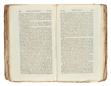 View full screen - View 1 of Lot 156. SLAVERY | The Parliamentary Register, 1794.