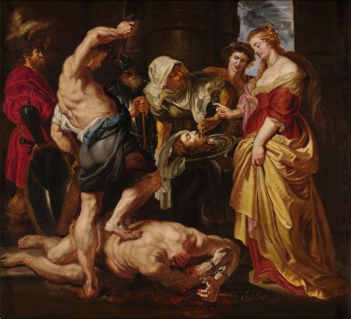 View full screen - View 1 of Lot 5. Salome presented with the head of Saint John the Baptist.