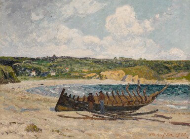 View full screen - View 1 of Lot 16. Le Vieux bateau, Morgat .