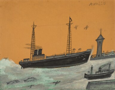 View full screen - View 1 of Lot 101. Steamships Entering and Leaving Harbour.