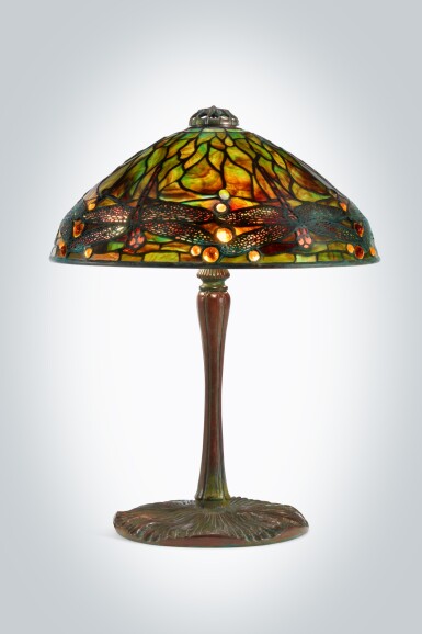 View full screen - View 1 of Lot 9. "Dragonfly" Table Lamp.