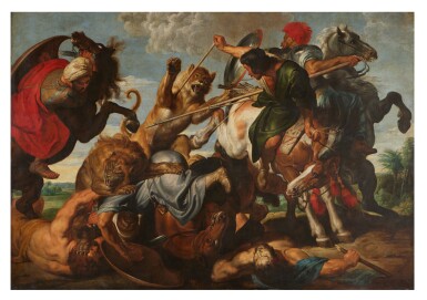 View full screen - View 1 of Lot 438. The lion hunt.