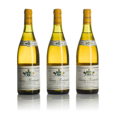 View full screen - View 1 of Lot 554. Puligny Montrachet, Les Pucelles 1993 Domaine Leflaive (6 BT).
