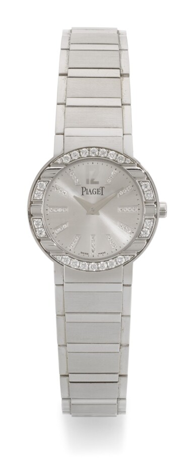 View full screen - View 1 of Lot 25. PIAGET | POLO, REFERENCE P10140, WHITE GOLD DIAMOND-SET BRACELET WATCH, CIRCA 2006.