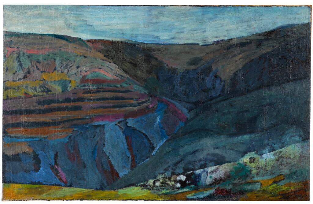 View full screen - View 1 of Lot 73. SALIBA DOUAIHY | UNTITLED (MOUNTAIN LANDSCAPE).