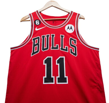 View full screen - View 1 of Lot 92. DeMar DeRozan Chicago Bulls 2022-2023 Game Worn Icon Edition Jersey.