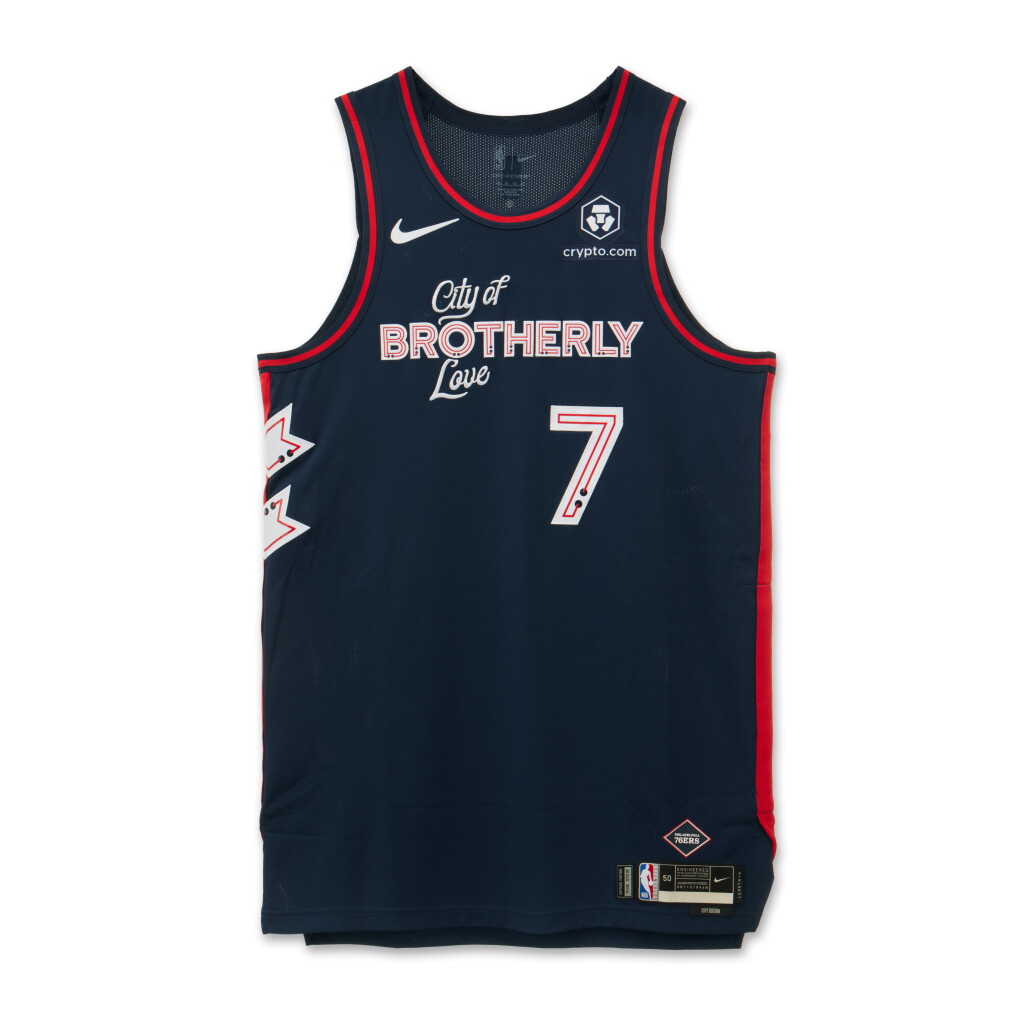 View full screen - View 1 of Lot 171. Mo Bamba Philadelphia 76ers 2023-2024 Game Issued City Edition Jersey .
