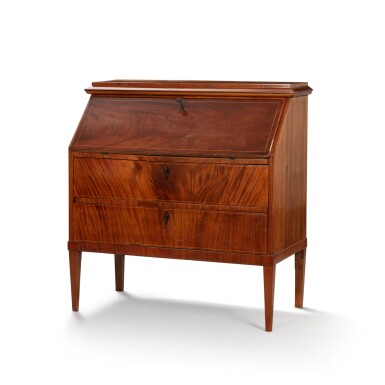 View full screen - View 1 of Lot 148. A North German Georgian style mahogany bureau, probably Altona, circa 1820/40.