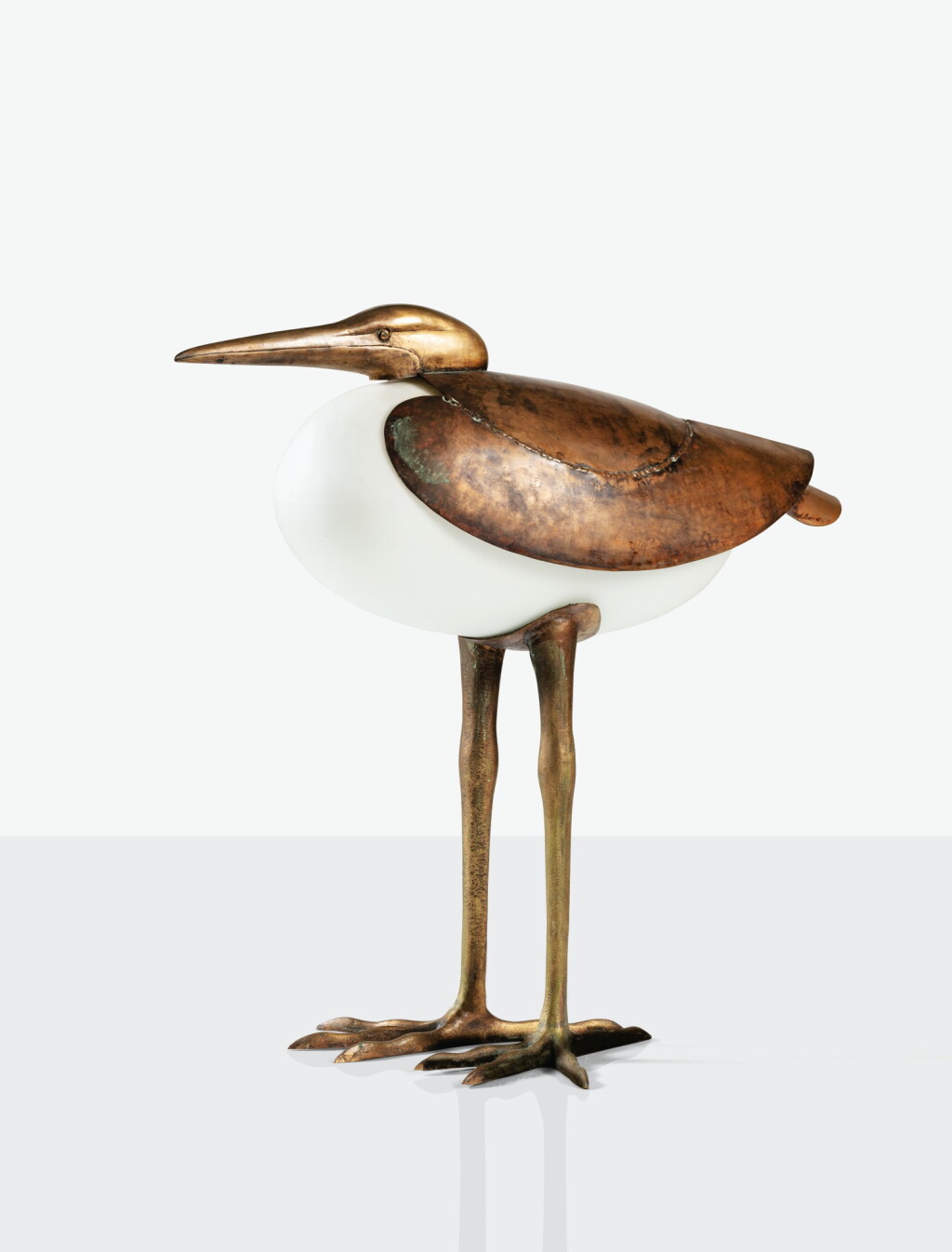 View full screen - View 1 of Lot 134. Lampe grand échassier.