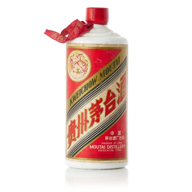 View full screen - View 1 of Lot 5078. "飛天牌"貴州茅台酒 (大飛天) Kweichow Flying Fairy Moutai 1980's NV (1 BT54).