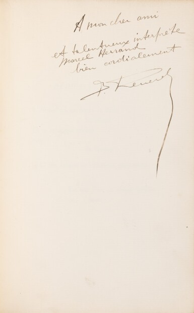 View full screen - View 1 of Lot 257. REVERDY. Le Voleur de Talan. Édition originale. 1/20 exemplaires sur Hollande. Envoi autographe signé.