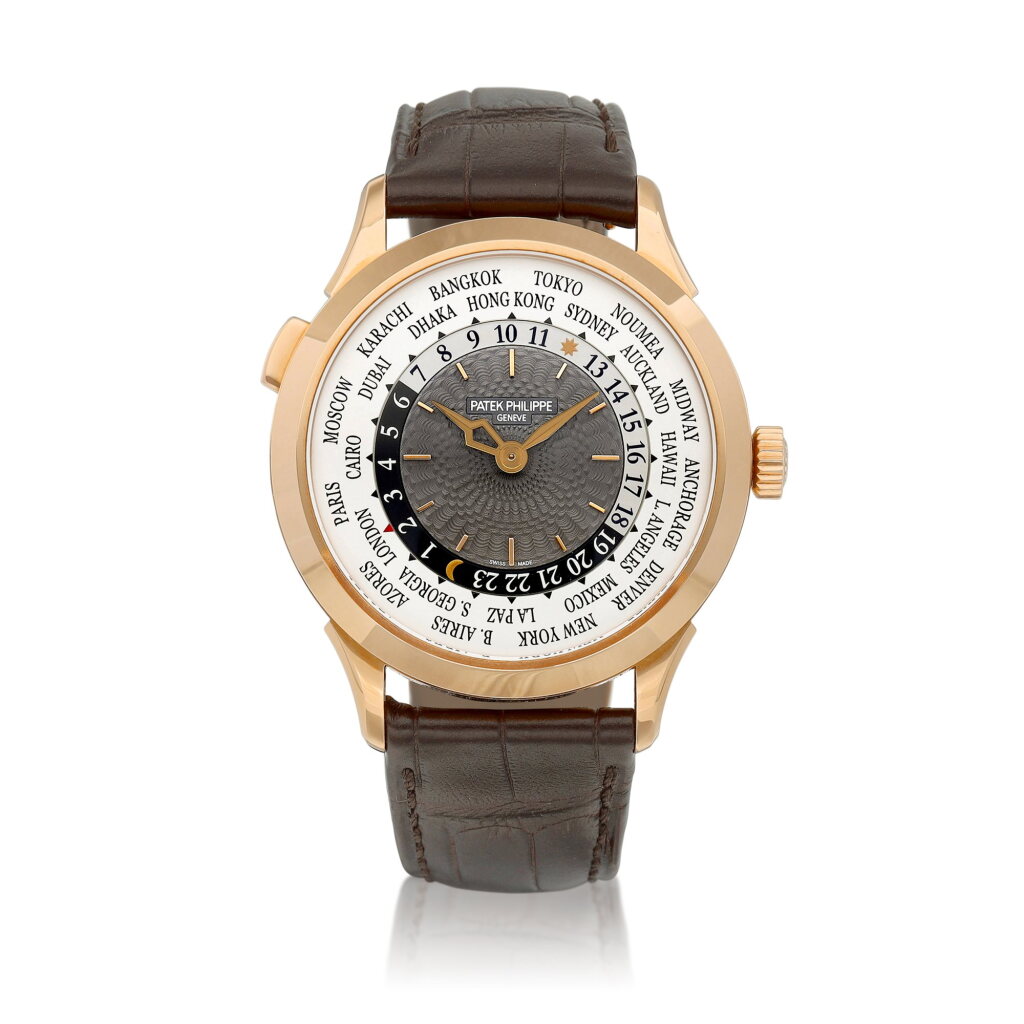 View full screen - View 1 of Lot 2247. Reference 5230 | A pink gold world time wristwatch, Circa 2016 | 百達翡麗 | 型號5230 | 粉紅金世界時間腕錶,約2016年製.