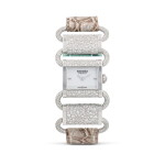 High Jewelry 18K White Gold Full Diamond Himalaya Bracelet Klikti Watch