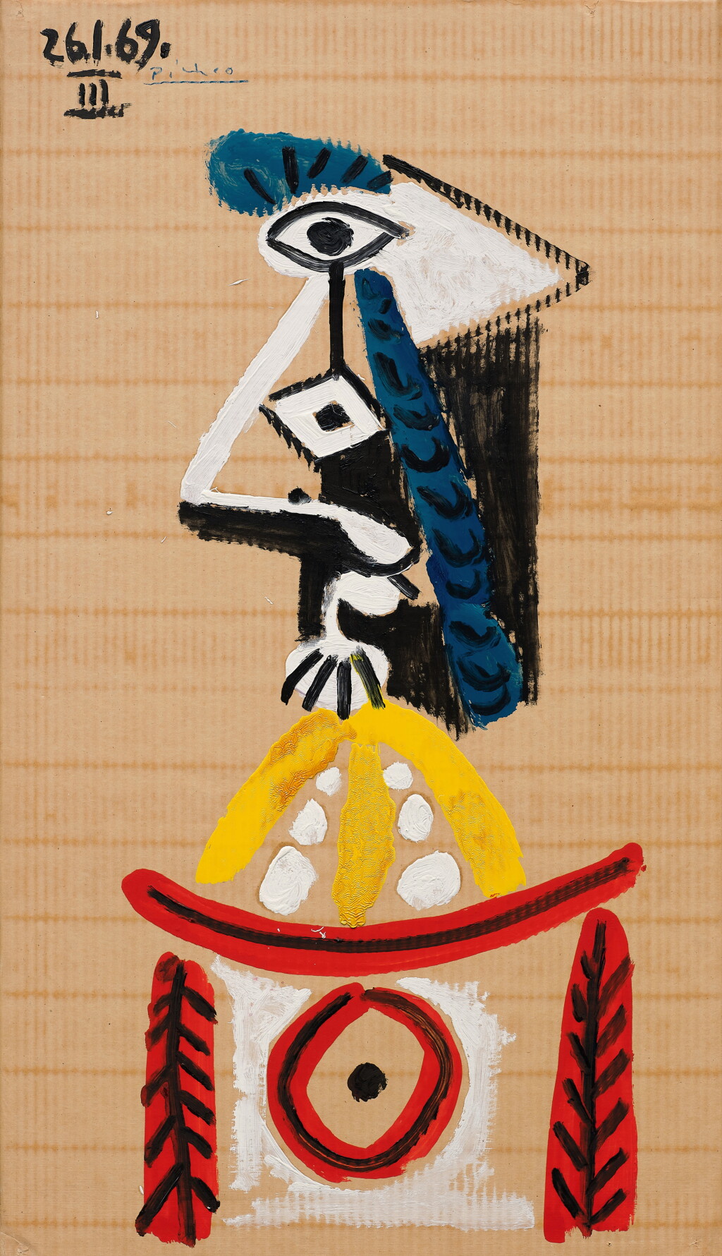 View full screen - View 1 of Lot 128. Buste d'homme.
