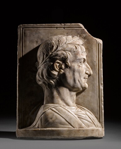 View full screen - View 1 of Lot 217. Profile Relief of a Roman Emperor.