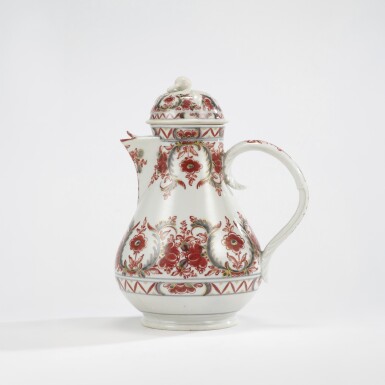 View full screen - View 1 of Lot 329. A Cozzi porcelain coffeepot and cover, circa 1770.