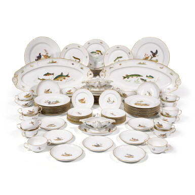 View full screen - View 1 of Lot 267. A Nymphenburg Part-Dinner and Fish Service, 20th Century.