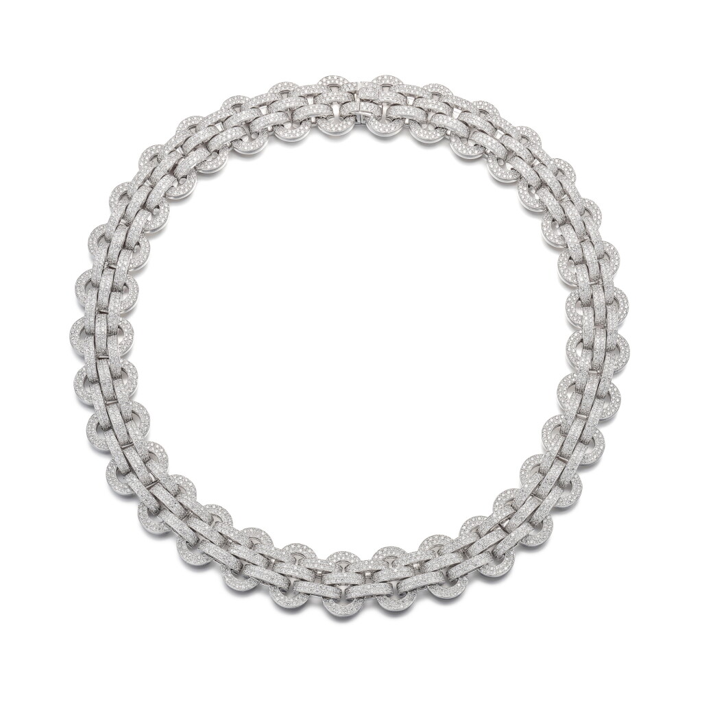 View full screen - View 1 of Lot 1711. DIAMOND NECKLACE | 愛馬仕 | 鑽石 項鏈.