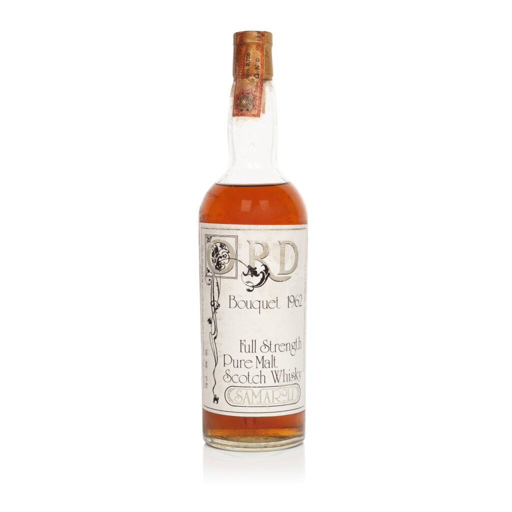 View full screen - View 1 of Lot 101. Ord Samaroli Bouquet 22 Year Old 58.0 abv 1962 (1 BT75).