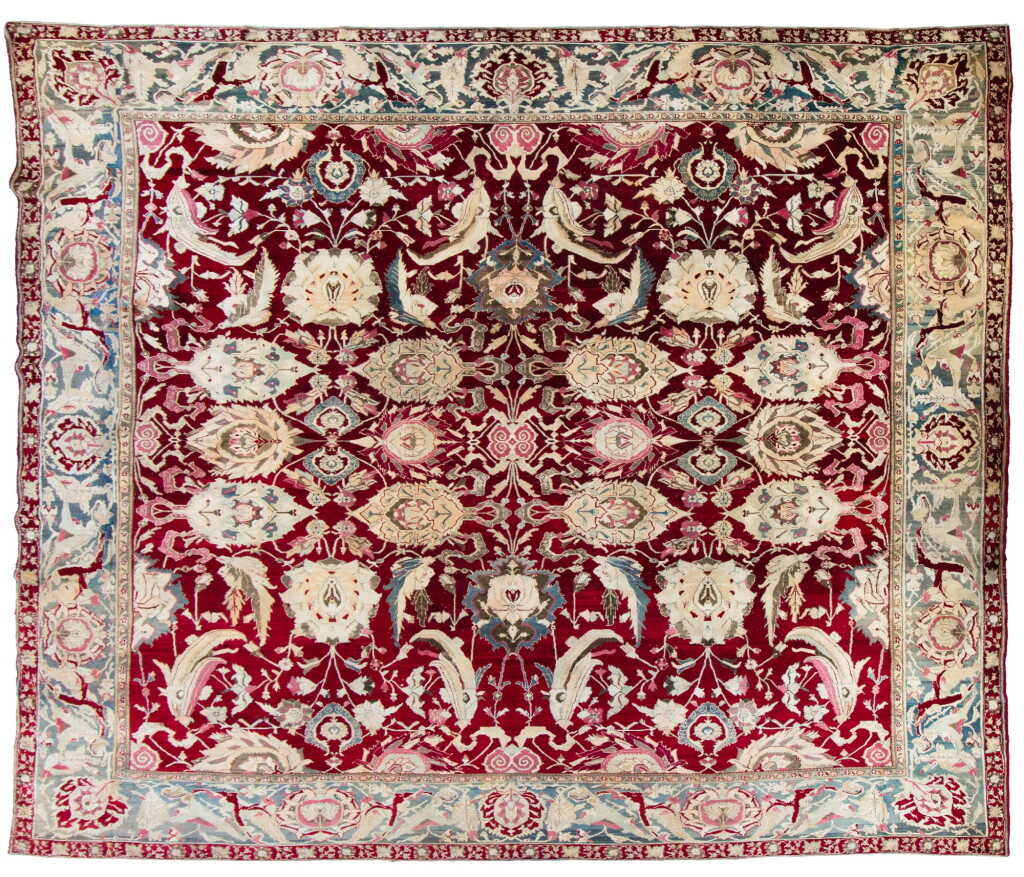 View full screen - View 1 of Lot 428. An Agra Carpet, North India, second half 19th century.