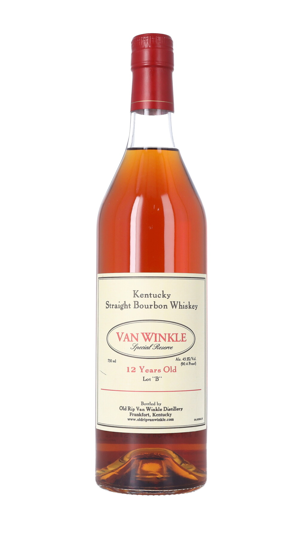 View full screen - View 1 of Lot 596. Van Winkle 12 Year Old Special Reserve Lot "B" 90.4 proof NV (1 BT75).
