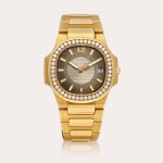 Nautilus, Reference 7010 | A pink gold and diamond-set bracelet watch with date, Circa 2009