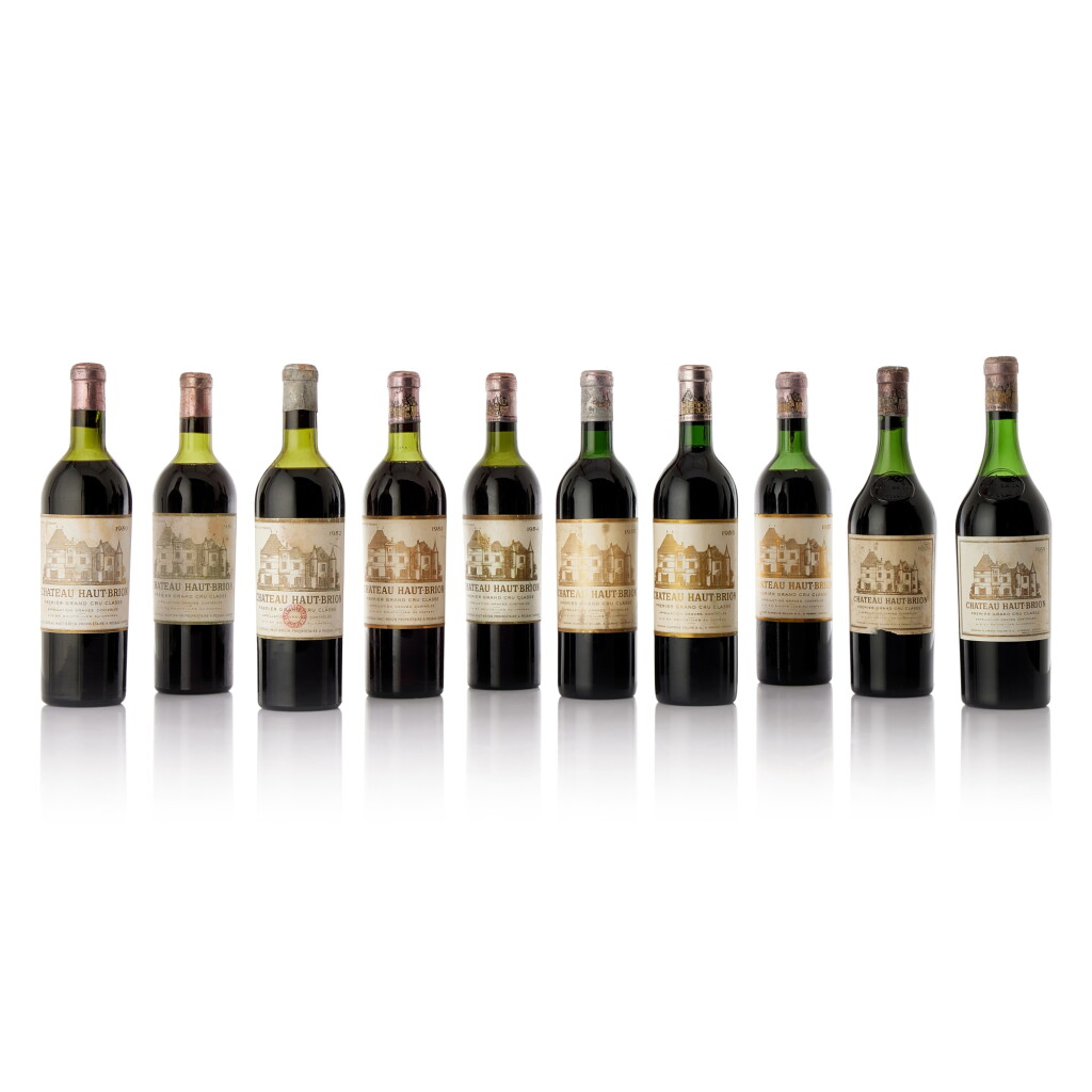 View full screen - View 1 of Lot 6238. Château Haut Brion 1950-1959 Vertical (9 BT).