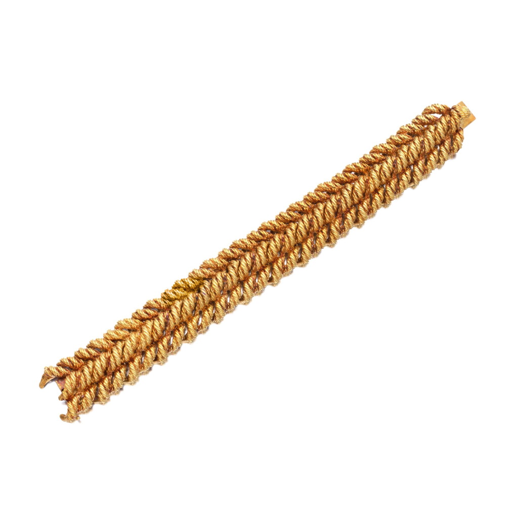 View full screen - View 1 of Lot 428. Gold Bracelet | 蒂芙尼 | 黃金手鏈.