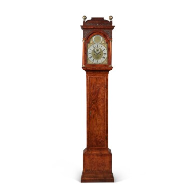 View full screen - View 1 of Lot 18. A George I Walnut Longcase Clock, Daniel Quare, London, No. 156, Circa 1715.