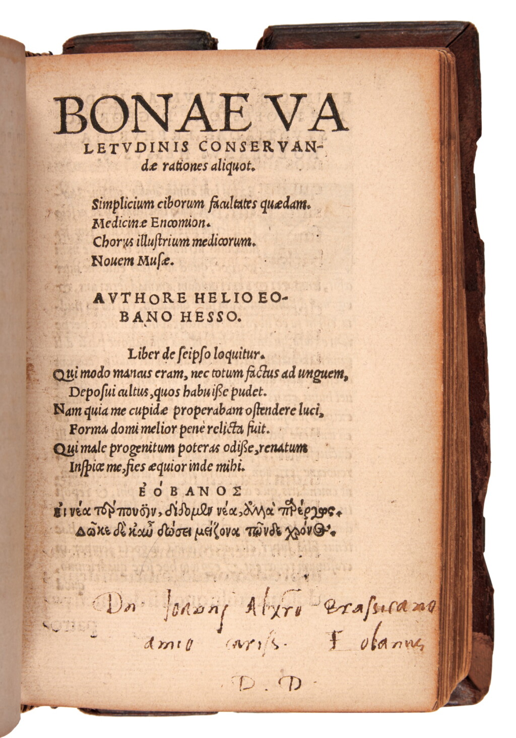 View full screen - View 1 of Lot 11. Alciati, Emblematum liber, Augsburg, 1531, and other works, contemporary German calf, Brassicanus's copy.