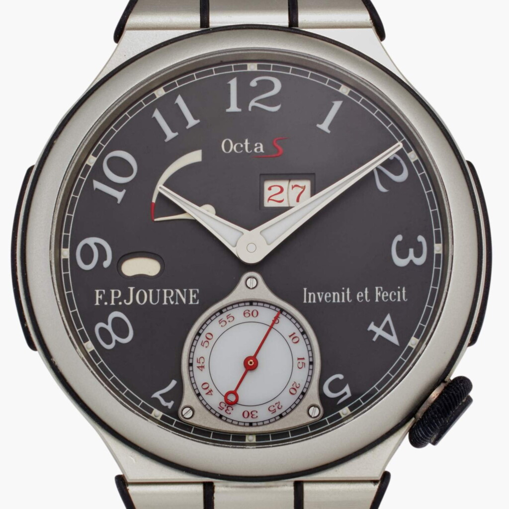 View full screen - View 1 of Lot 65. Reference ARS Octa Sport | An aluminum bracelet watch with digital date display, day/night and power reserve indication, Circa 2013.