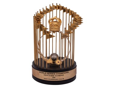 View full screen - View 1 of Lot 73. 1998 New York Yankees World Series Champions Trophy Presented to Coach Tony Cloninger - Team of the Century.