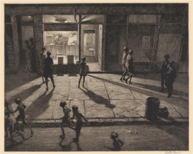 View full screen - View 1 of Lot 987. Spring Night, Greenwich Village.