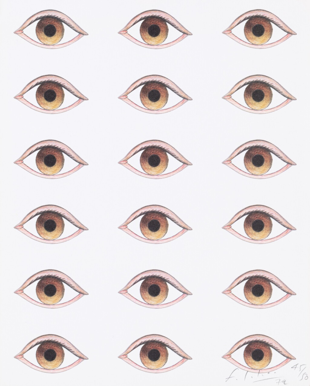 View full screen - View 1 of Lot 45. Les yeux.
