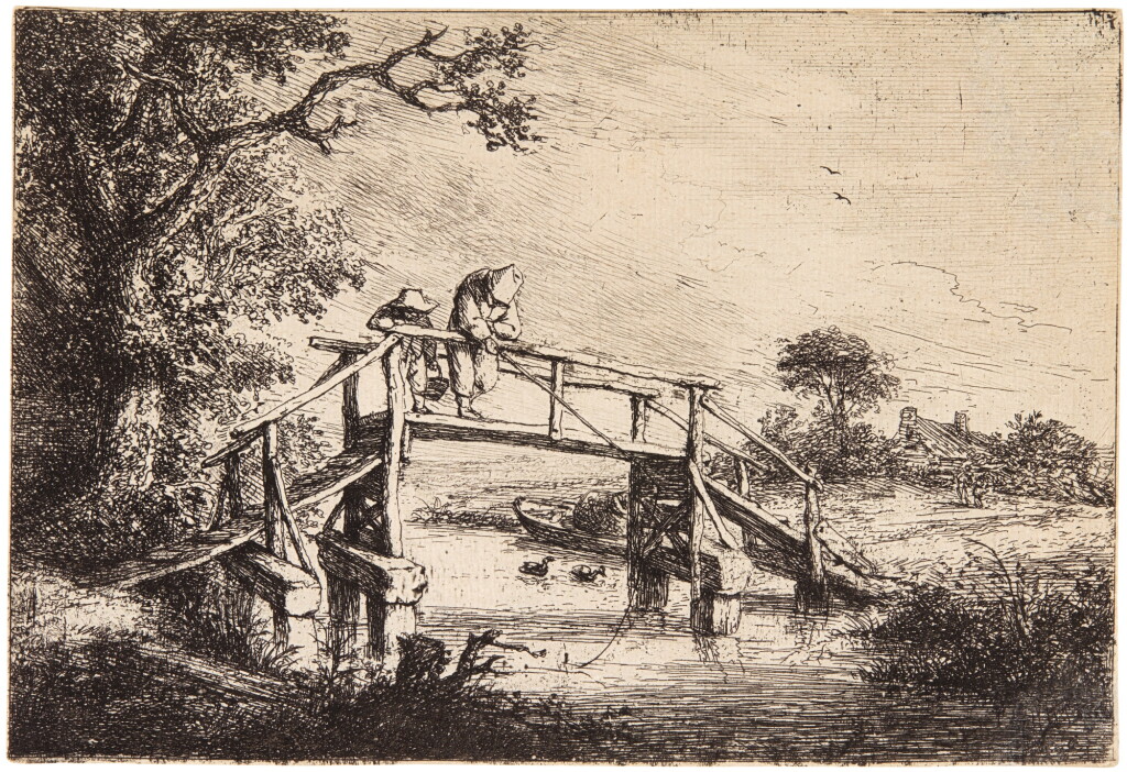 View full screen - View 1 of Lot 79. ADRIAEN VAN OSTADE | THE ANGLERS (GODEFROY 26).