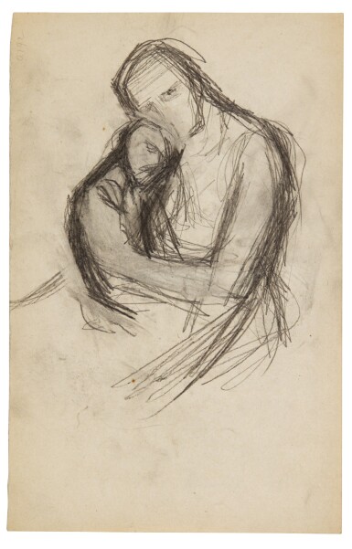 View full screen - View 1 of Lot 288. Etreinte - recto Profil de Femme - verso.