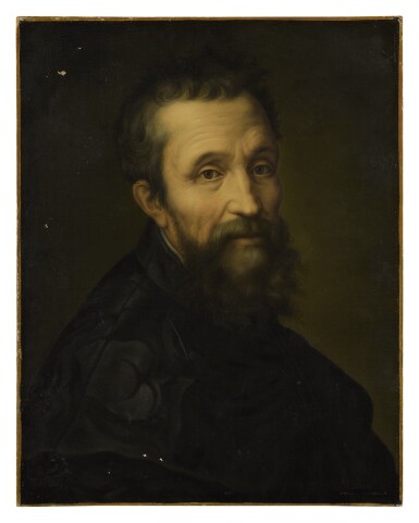 View full screen - View 1 of Lot 1008. ITALIAN SCHOOL, 18TH CENTURY | PORTRAIT OF MICHELANGELO BUONARROTI (1475–1564), BUST LENGTH.