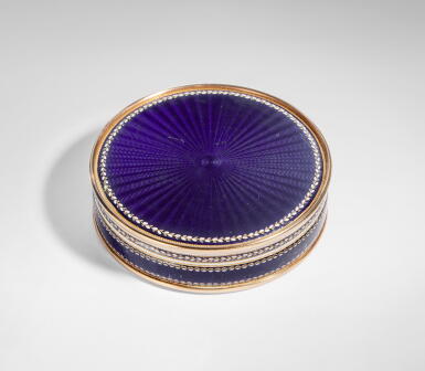 View full screen - View 1 of Lot 704. A Gold and Enamel Bonbonniere, Frères Jordan, Berlin, circa 1780/1785.