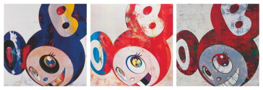 View full screen - View 1 of Lot 14. TAKASHI MURAKAMI | AND THEN, AND THEN AND THEN AND THEN AND THEN (3 PRINTS).