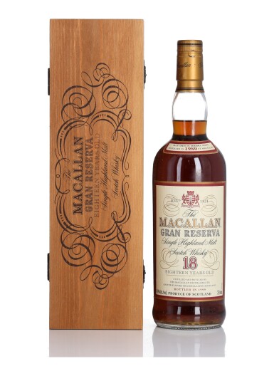 View full screen - View 1 of Lot 16. The Macallan 18 Year Old Gran Reserva 40.0 abv 1980 (1 BT 75cl).