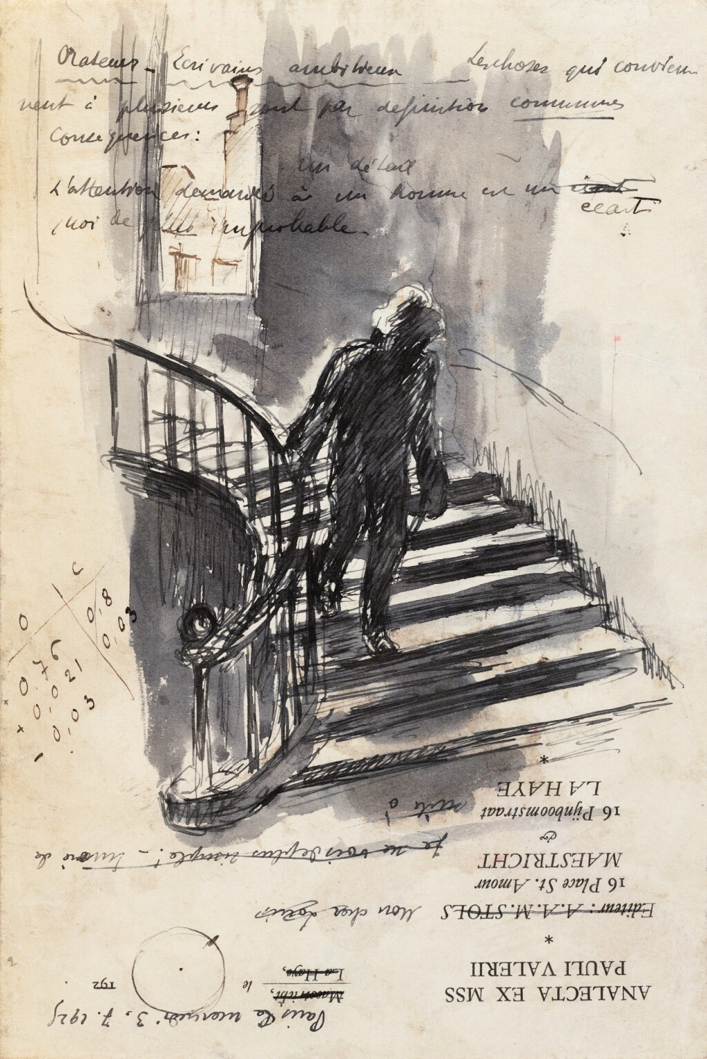 View full screen - View 1 of Lot 317. Rhumbs. Paris, 1927. In-4. Reliure de Mercier. Exemplaire Jules Exbrayat avec EAS et 2 dessins..