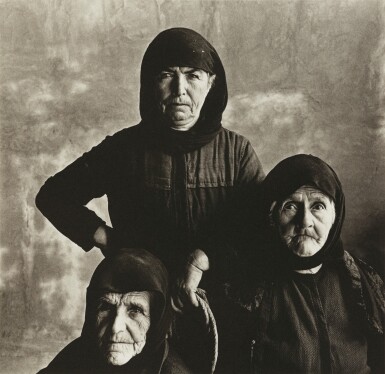 View full screen - View 1 of Lot 101. IRVING PENN | '3 CRETAN WOMEN (WITH ROPE)'.