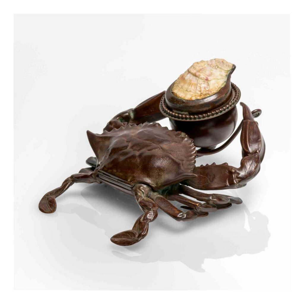 View full screen - View 1 of Lot 526. "Crab" Inkstand.