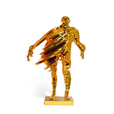 View full screen - View 1 of Lot 87. Sideways Saw Figure (Gold Chrome).