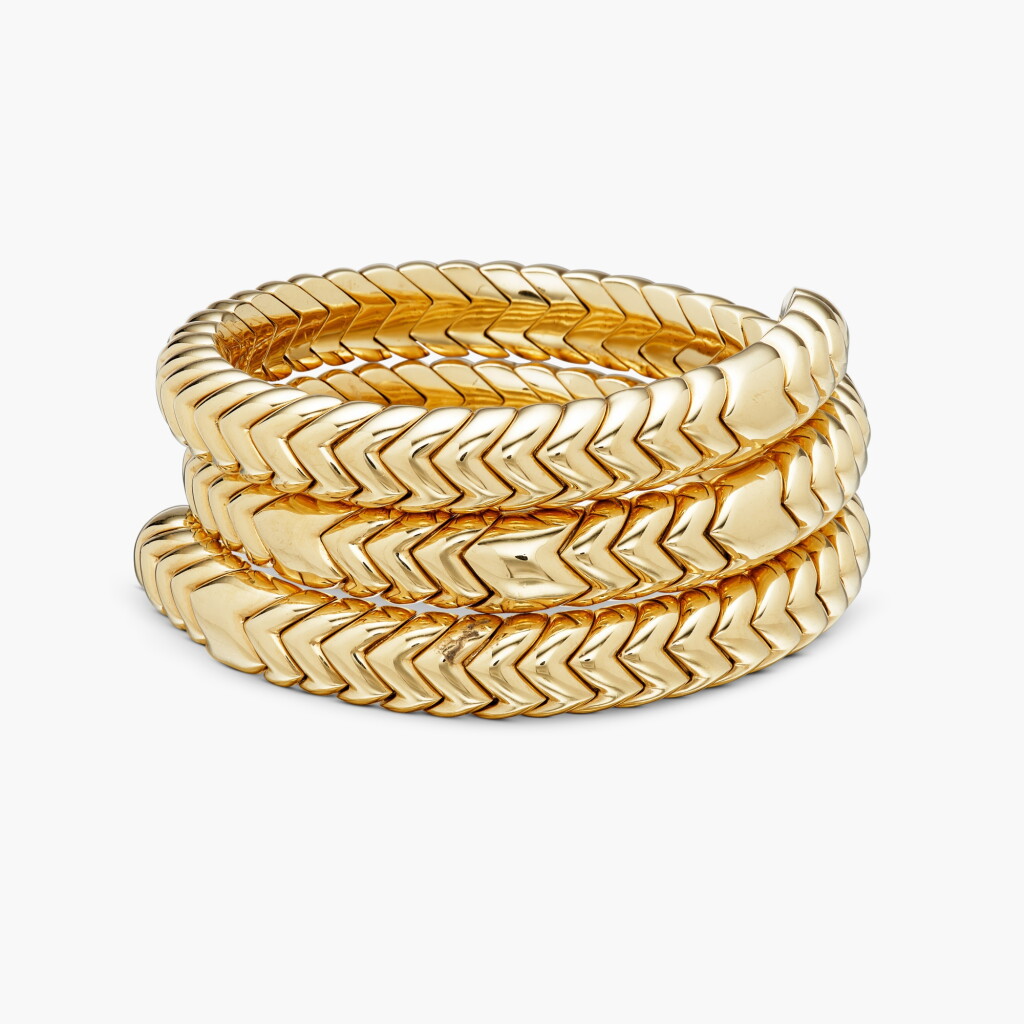 View full screen - View 1 of Lot 489. Gold 'Spiga' Bracelet .