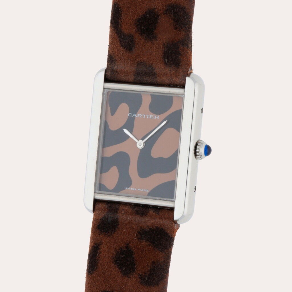 View full screen - View 1 of Lot 250. Tank Solo 'Panthère', Reference 3169 | A stainless steel wristwatch | Circa 2009.