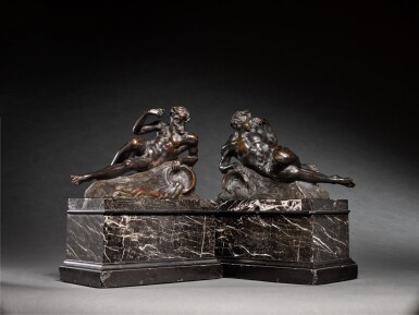 View full screen - View 1 of Lot 137. Pair of River Gods.