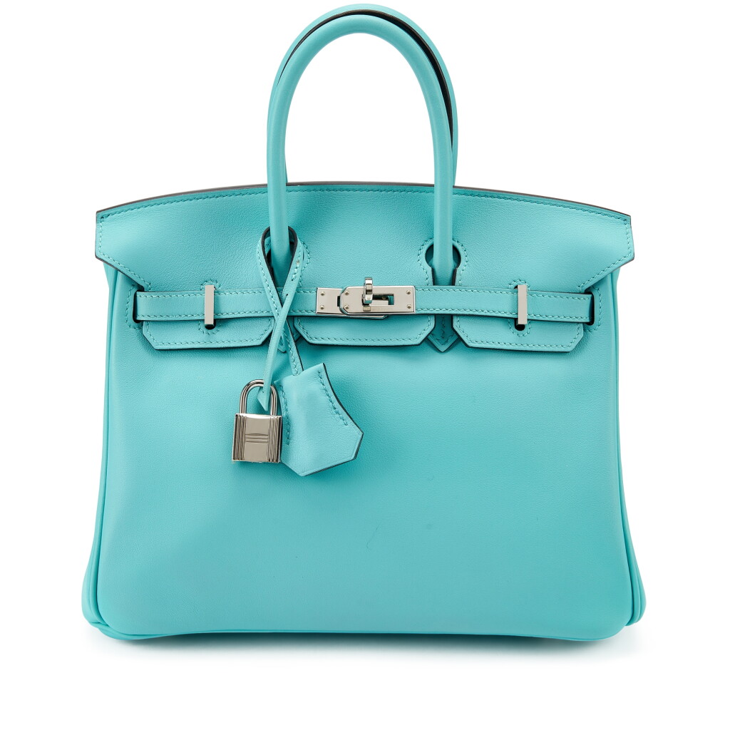 View full screen - View 1 of Lot 7729. Bleu Atoll Swift Birkin 25 Palladium Hardware, 2015.