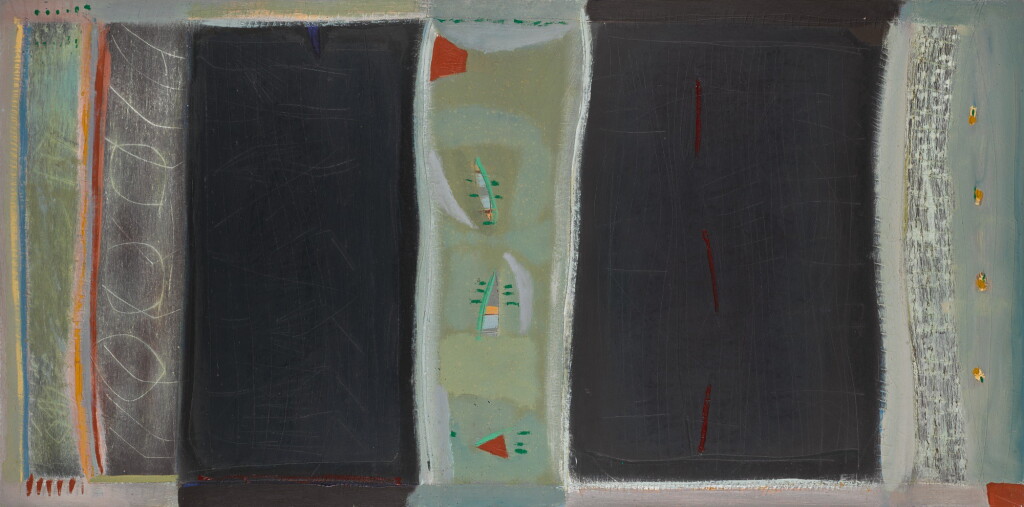 View full screen - View 1 of Lot 50. TONY O'MALLEY, R.H.A. | TWO WINTER AREAS, CALLAN AND KILKENNY.