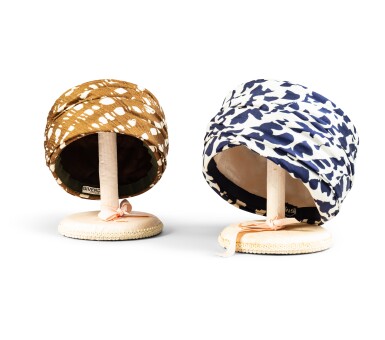 View full screen - View 1 of Lot 300. Two Hats with Holders.